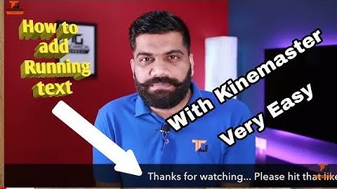 How to add Scrolling Text on Video Like Technical guruji in Android With kinemaster | Be Techy Hindi
