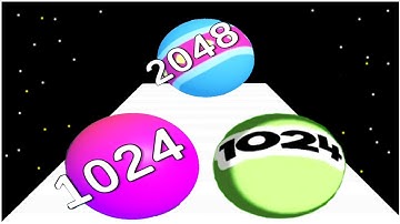 Ball Merge 2048 Vs Runner Merge Balls 2048 - Gameplay Walkthrough - Levels 1-15