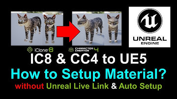 iClone 8 & Character Creator 4 to Unreal Engine 5 -Setup Material without UnrealLiveLink & AutoSetup