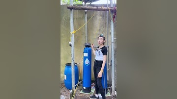 Mô hình xử lý nước nhiễm tạp chất kết hợp đá vôi #cáchlọcnước #côthợnước #vậtliệulọcnước