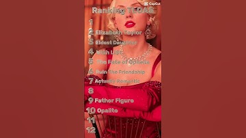 My ranking of the life of a showgirl! #taylorswift #erastour #swiftie #thelifeofashowgirl #TLOAS