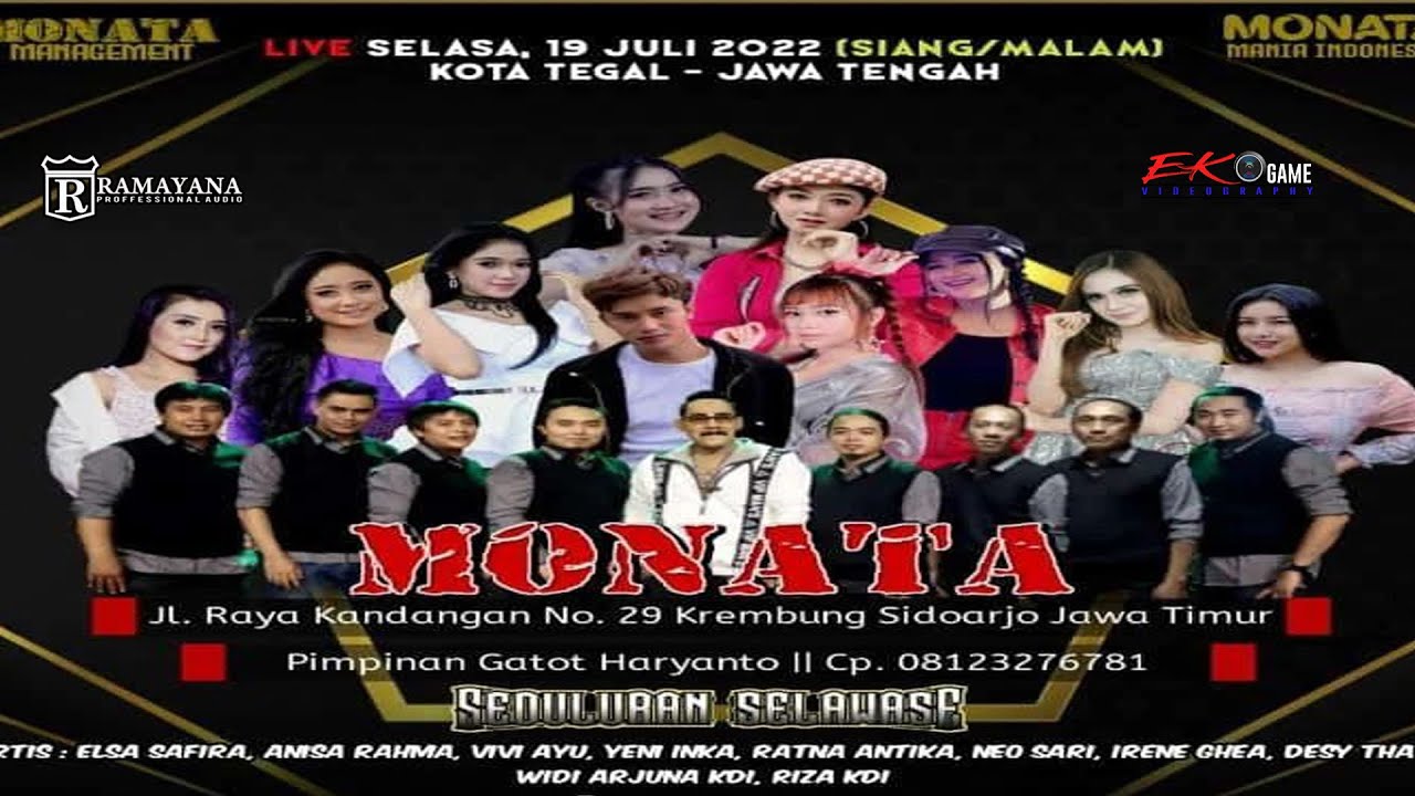 LIVE STREAMING MONATA - TEGAL - RAMAYANA AUDIO - 19 JULI 2022 (SIANG)