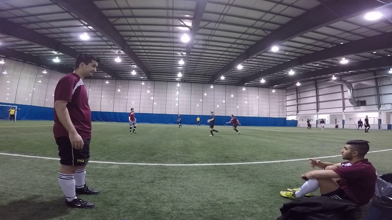 Oakville Eagles Indoor Soccer League Game 2 first half YouTube