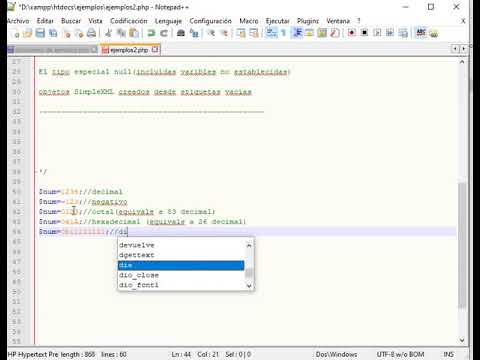 Números enteros o Integers en PHP 7 - YouTube