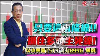 只要這兩條線!! 抓住多頭生死線! 中興電1513 高力8996 | 理周教育學苑 郭勝