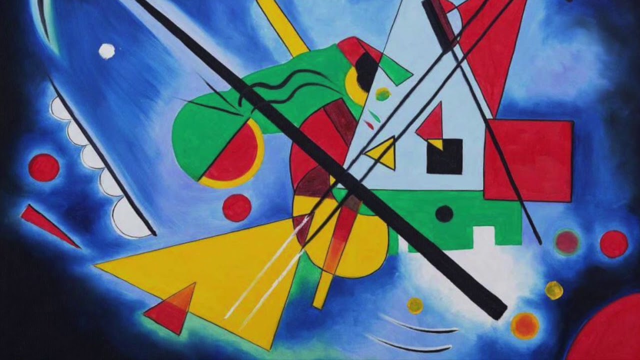 Кандинский картины желтое красное синее