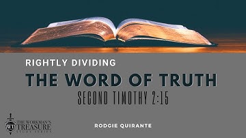 RIGHTLY DIVIDING 101 - Part 2 - Structured Outline - The Lord God - The Lord