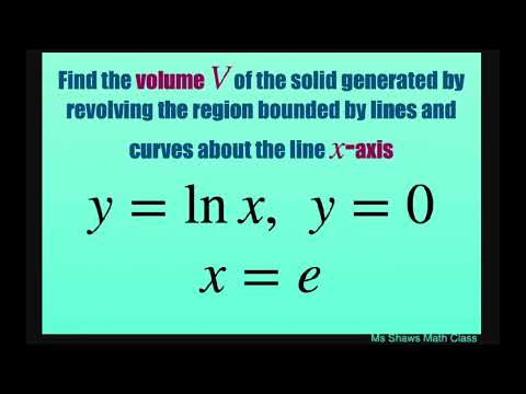 Find volume of