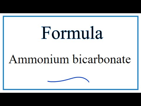 Video: Wat is de chemische formule voor aluminiumbicarbonaat?