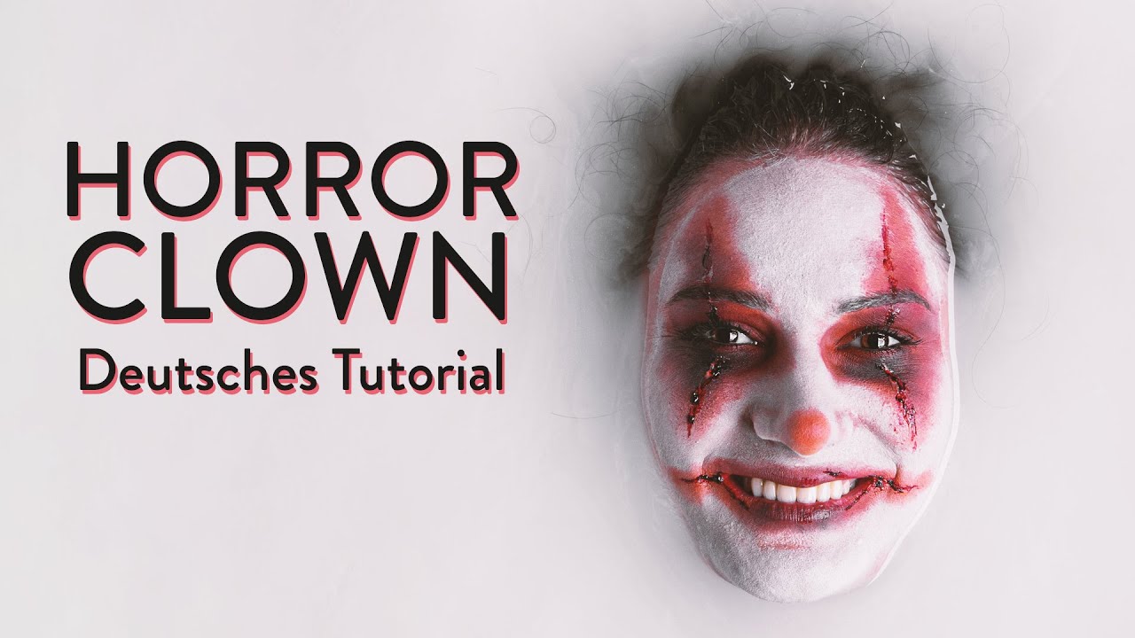 Horror Clown Schminken Mann