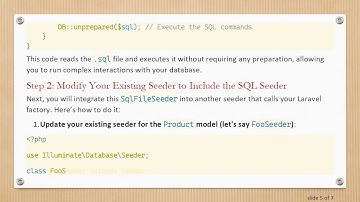 Merging .sql Files with Laravel Factories
