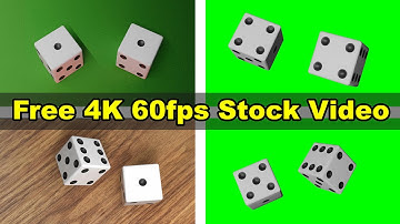 Dice rolls - Free stock video - 3D Animation 4K 60fps