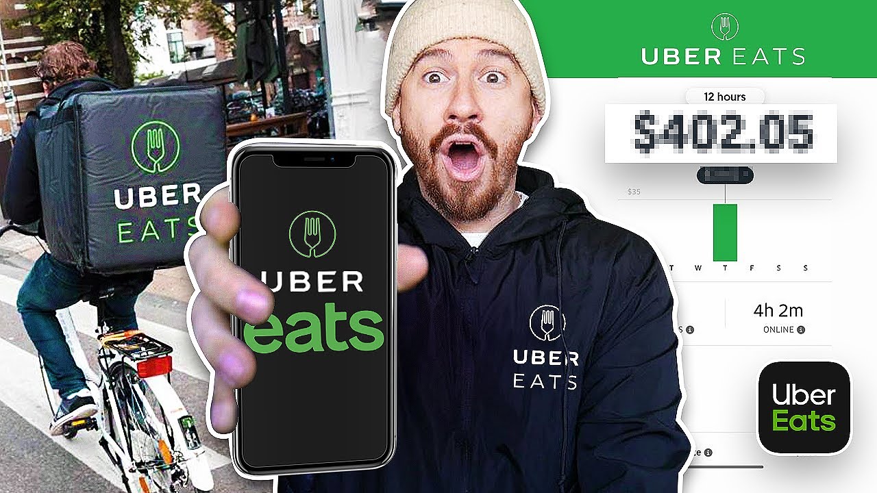 I Was An UBER EATS Driver For A Day And Made $______!? - YouTube