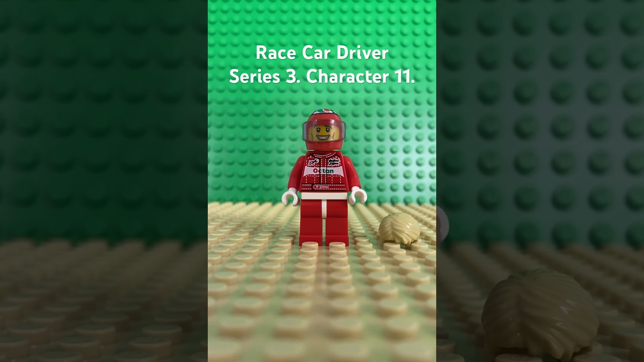 Lego Minifigure.  Race Car Driver.   Series 3. Character 11.