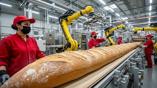 Inside a Modern Giant Bread Factory How From Wheat Grain to Packaged Loaf Bread (Full Process)