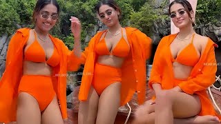 Saniya Iyappan New Orange Bikini