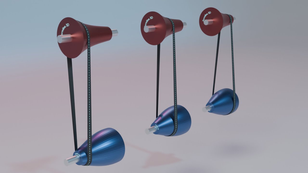 #010 Modified Variable Speed Pulley Drive – 507 Mechanical Movements 3D Animation