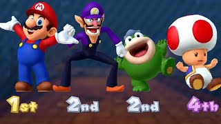 Mario Party 10 Minigames - Mario Vs Waluigi Vs Toad Vs Spike