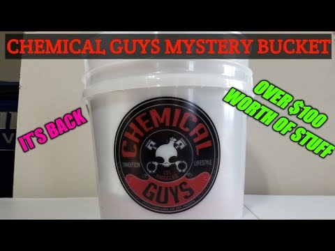 Chemical Guys Mystery Bucket is back. Chemical Guys Mystery box / bucket