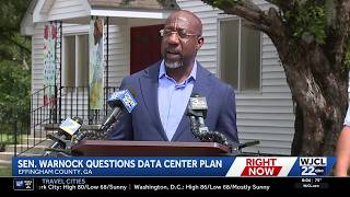 U.S. Sen. Warnock calls for moratorium on Effingham County data center