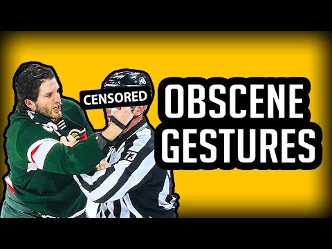 NHL/When Players Displayed OBSCENE GESTURES