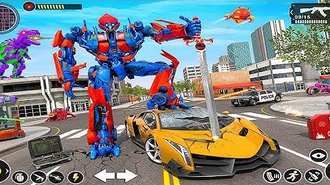 Robot Transform Car Robot Game 2024 : Android Gameplay