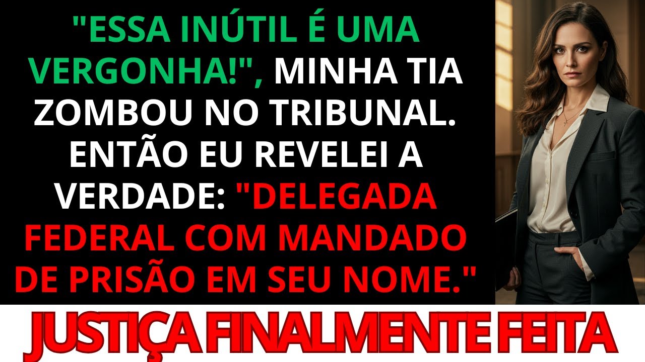 "Ela é a vergonha da família!", minha tia zombou. Então promotor pediu silêncio para me ouvir