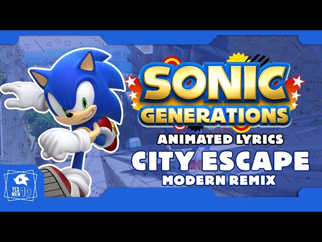 SONIC GENERATIONS BLUE BLUR CITY ESCAPE ACT 2 ANIMATED LYRICS. class=