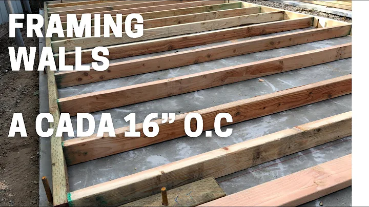Como hacer el framing de una pared a cada 16 O.C (...