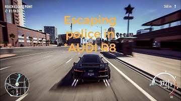 Escaping police in *AUDI R8 /NEED FOR SPEED PAYBACK
