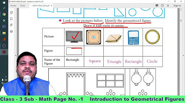 Class - 3 Subject  - Math (Semi) Topics - Introduction to Geometrical Figures