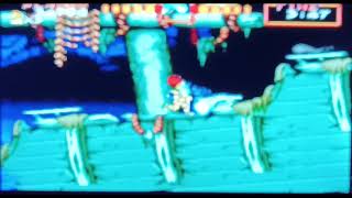( Super Ghouls n Ghosts SNES ) Ghost Ship Walkthrough with fire ( professional mode )