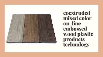 new coextruded mixed color online embossing wpc decking board products