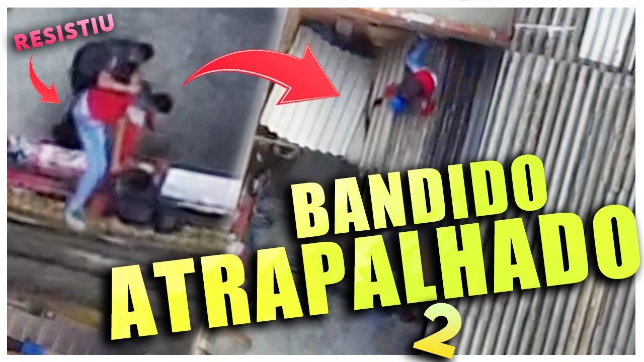 DRONE FLAGRA CRIMINOSO CAINDO DE TELHADOS | Bandido Atrapalhado #2