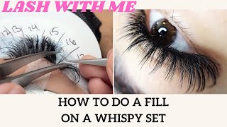 HOW TO DO a Fill on a Wispy Set ||  Cat Eye Hybrid Set