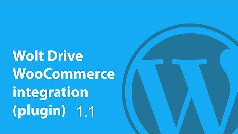 Wolt Drive WooCommerce plugin 1.1