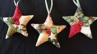 Patchwork Star Ornaments