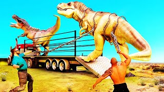 New Truck Driving game: Wild Animal Zoo Transporter 3D - Transport Dinosaurs T-Rex | Simulator Car screenshot 3