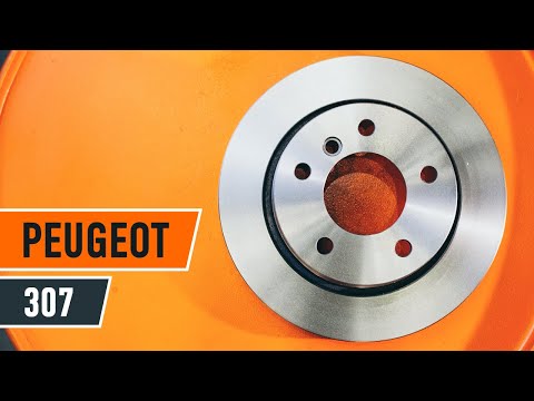 How to replace front brake discs and front brake pads on PEUGEOT 307 TUTORIAL | AUTODOC