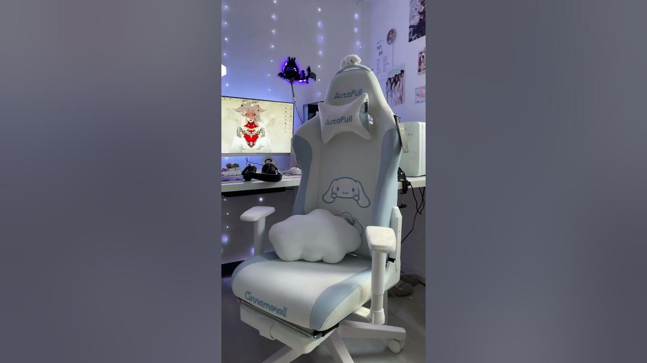 Sanrio Cinnamoroll Gaming Chair/Computer Chair AutoFull Attached some items