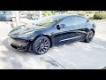 2021 REFRESH Tesla Model 3 Performance Black with 20 inch Uberturbine Wheels WALK-AROUND