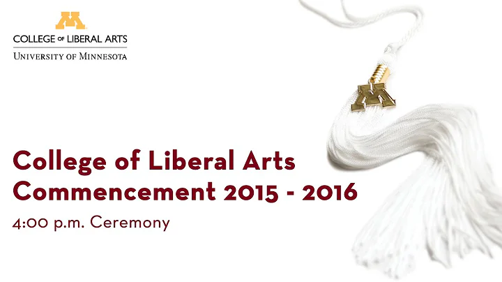 2016 CLA 4p.m. Commencement