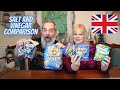 AMERICANS TRY CRISPS FROM THE UK | UK SALT AND VINEGAR CRISP COMPARISON | THANK YOU NICOLA