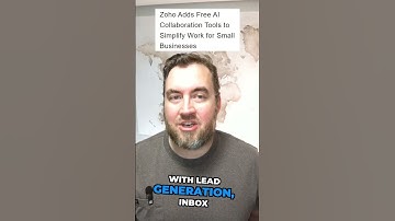 💼 Zoho Brings AI Tools to Small Businesses — No Extra Cost 🤖