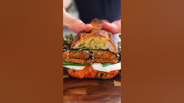 Crispy Eggplant Parm Sandwich