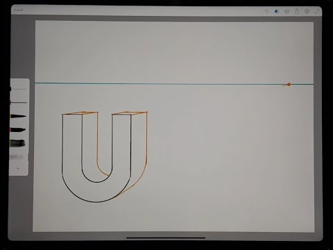 TEK KAÇIŞLI PERSPEKTİF İLE U HARFİ NASIL ÇİZİLİR ?