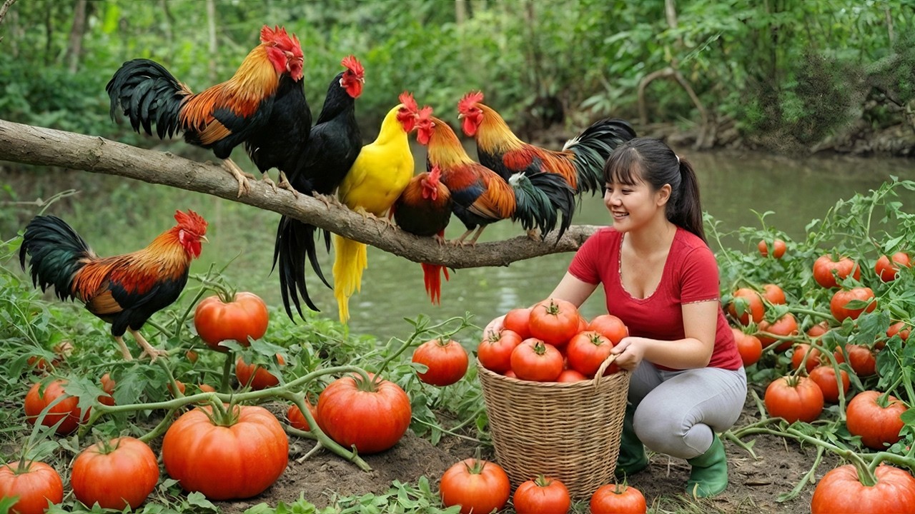 Harvesting Tomatoes and Selling Chicken at My Son’s School Festival