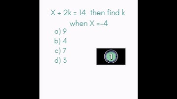 Linear equations MCQ #shorts #youtubeshorts #mcq #linearequations #maths #mcq