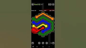 How To Solve Flow Free Hexes Sampler Level 82 7x7 Board Medium Walk Through Solution Walkthrough