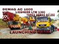 DEMAG AC 1600J, LIEBHERR LTM 1300, TEREX DEMAG AC 250